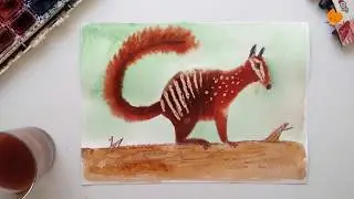 Рисуем сумчатого муравьеда