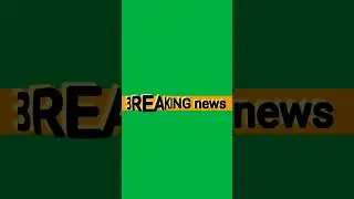 Green screen BREAKING NEWS animation 