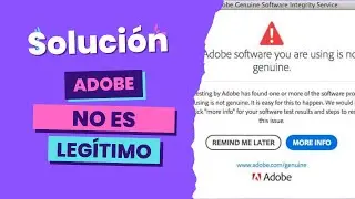 Solución Adobe ha identificado que tu software no es original