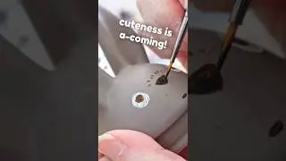 Turning a plain ceramic into Totoro ✨