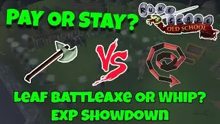 Pay or Stay #33 | Leaf-Bladed Battleaxe vs Abyssal Whip | OSRS NMZ