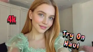 See Through Blue Mesh Lingerie Try On Haul & wet vs dry Outfit Try On Haul 2025