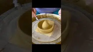 Carving citrus juicers #potterytechniques #potter #pottery #studiopottery #studiolife #potterystudio