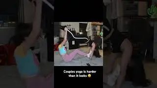 Couples yoga gone wrong 😭                                 
