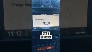 CTS Engine Oil Change Reset Procedure: How To Reset 1st Gen '03-'07 Cadillac CTS Change Engine Oil