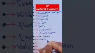 20 Natural Disasters.