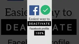 How to Deactivate Facebook Account ✅| #shorts