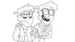 wallet (Sanders Sides animatic) practicing on Animation Paper