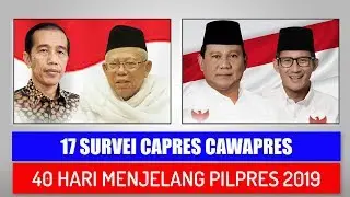 17 Survei Hingga 40 Hari Menjelang Pilpres April 2019