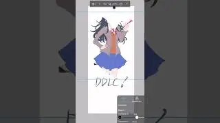 Drawing Ichika as a DDLC character #shorts
