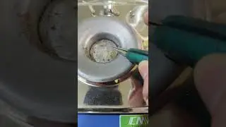 Using solder pot to quickly strip bodge wires to reverse connector