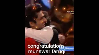 congratulations munawar #munawarfaruqui @munawar0018