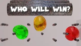 Softbody Simulation Race Animation | Light VS. Medium VS. Heavy