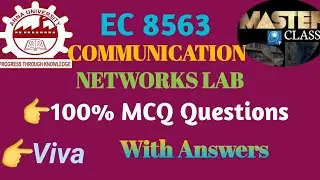 100% MCQ Questions with Answers Communication Networks Lab