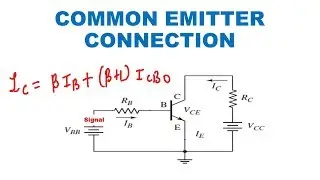 Common emitter connection | Collector current Formula