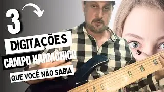 Campo Harmônico Maior com 3 digitações - Rainbow KF 7 cordas - DeOliveira - Aula de Baixo