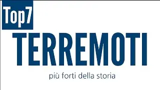 Terremoti più forti