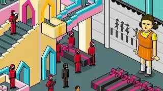 Squid Game (오징어 게임) Pixel Art time lapse