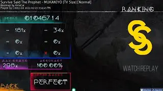 Osu! - Vinland Saga opening 1 - MUKANJYO (TV Size) (Normal) 100% SS Rank