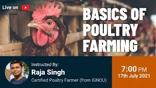 🔴 LIVE: [7PM, 17th July]: How to start a business in Poultry Farming?