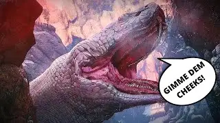 RUNNING FROM A GIRTHY SNAKE