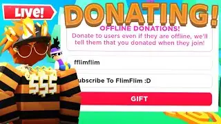 🔴LIVE | Donating Robux to Viewers in Pls Donate! | + FACECAM!