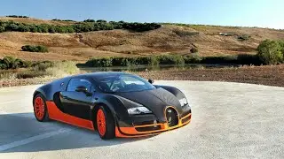 Bugatti Veyron and Bugatti Chiron. Evolution cars.