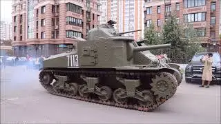 Танк М3А3 ( Lee V) на ходу на Моторах войны.