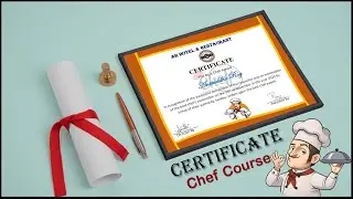 Professional Chef Course Training Certificate MS Word| Chef Training Course Certificate #Certificate