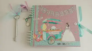 Libro de firmas tres con marco de fotos a juego
