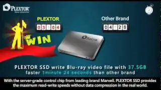 Plextor V.S. other brand simulating realistic scenarios：Random vs. using all 1 or all 0 test data
