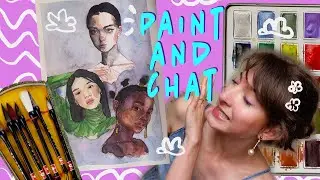 Paint with me ☽ Using Chinese calligraphy brushes and the differences between pencil types