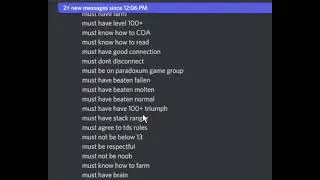 the average tds requirements for hardcore