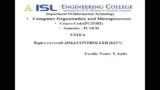 IT Lecture- 22 (UNIT-4) 8257  DMA Controller