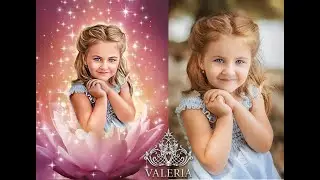 Beautiful art processing of a girl's photo, in photoshop Adobe Photoshop CC 2023.