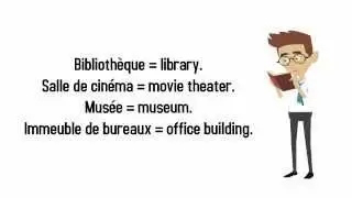 Learn French Vocabulary Buildings and Places.