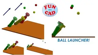 Make Ball Launcher using Spring | SolidWORKS 2017 Assembly | Motion Animation Tutorial