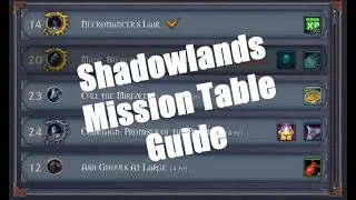 Shadowlands Mission Table Guide