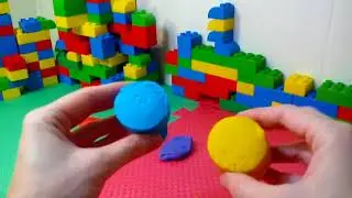 СМЕШИВАНИЕ ЦВЕТОВ  The color plasticine mixing for kids   为儿童混合彩色橡皮泥