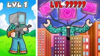 Pasámos de NOOB a GOD CAMERAMAN en Roblox SKIBIDI TOILET TOWER DEFENSE!