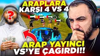ARAP YAYINCI CAMPER DİYİP VS'YE ÇAĞIRDI!! 😱 ARAPLARA KARŞI 4 VS 4 ATTIK | PUBG MOBILE