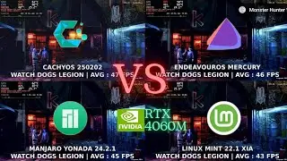 Cachyos VS Endeavour VS Manjaro VS Mint | Linux Gaming Benchmarks