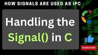 Handling Signals in C | signal() API in c
