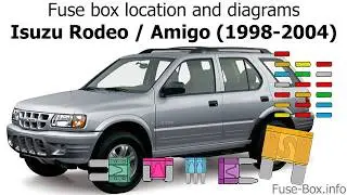 Fuse box location and diagrams: Isuzu Rodeo / Amigo (1998-2004)