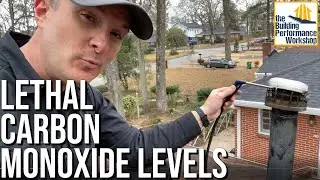 Furnace FAIL: Massive Carbon Monoxide Problem Tested from Home's Roof