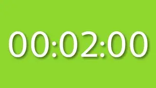 2 MINUTES TIMER WITH GREEN SCREEN BACKGROUND