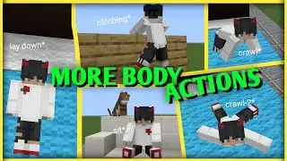 SIT AND LAY DOWN ANYWHERE MCPE SUPP V1.21 - MORE BODY ACTIONS