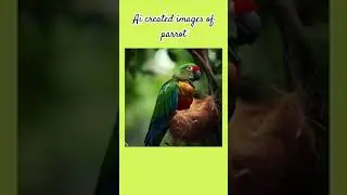 Ai created images of parrot
