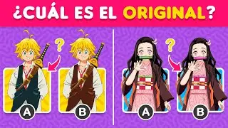 Adivina ¿Cuál es el original? PERSONAJES ANIME 🤓🕹️ | Trivia anime | Trivia/Quiz SOR