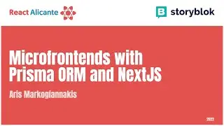 Microfrontends with Prisma ORM and NextJS - ARIS MARKOGIANNAKIS